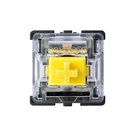 Gateron Yellow Switches for Mechanical Keyboards,3-pin Black-Shell Compatible with SMD RGB Light KS-8 -Pack 20