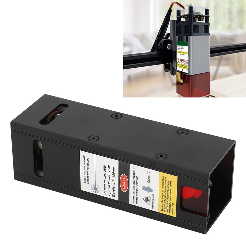 Laser Module 12V 450nm 20W Laser Cutting Module CNC Laser
