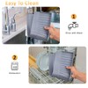 Sink Edge Protector with Suction Cup 4"x24", Silicone Sink Splash