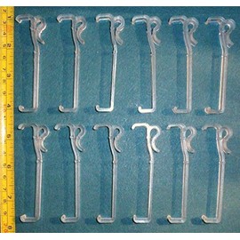 ONE DOZEN 3" Single Slat VALANCE CLIPS for WOOD or MINI Horizontal BLINDS - New!