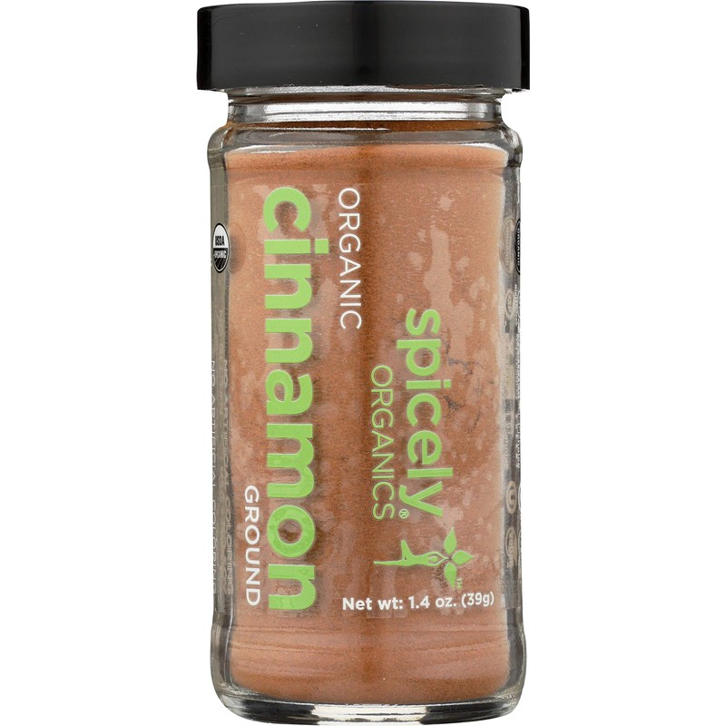 Spicely Organic Cinnamon Ground Ceylon 1.4 Oz Certified Gluten-Free