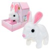 Electric Rabbit Plush Toy Battery Operated Stuffed Bunny Jumping Wiggle