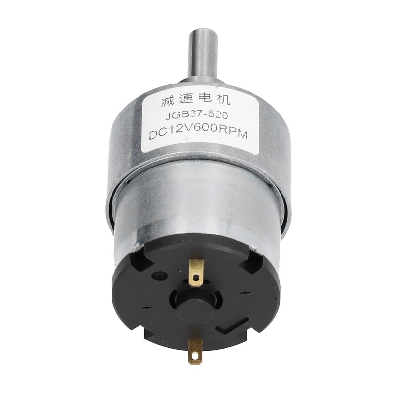 JGB37‑520 12V 600RPM DC Worm Gear Motor Turbo Reducer Shaft