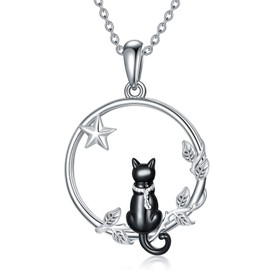 VONALA Owl/Skull/Elephant Hamsa Hand Necklace Pendant Chain for Women Ladies Girls, Sterling Silver, No Gemstone