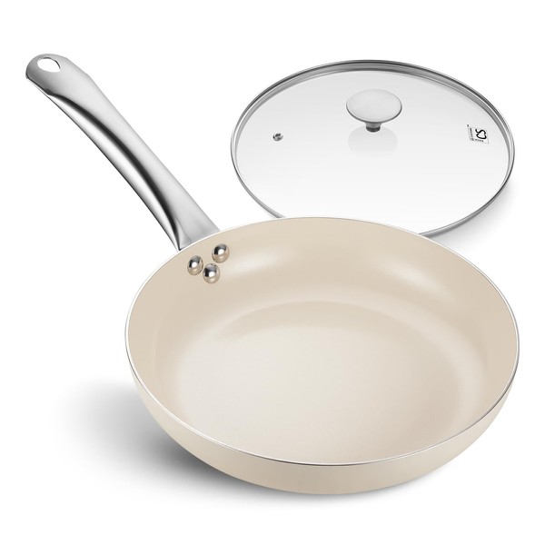 KOCH SYSTEME CS Nonstick Frying Pan with Lid, 10 Inch