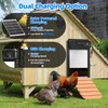 Automatic Chicken Coop Door Solar Powered and 5000mAh Battery, LCD
