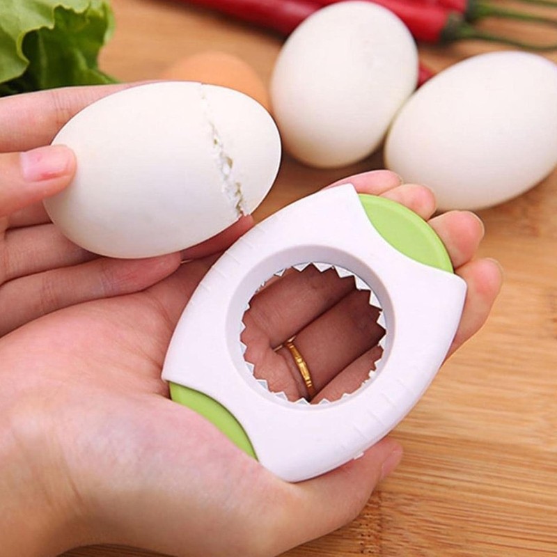 Blue Egg Shell Opener Egg Topper Cutter Egg Cracker Separator
