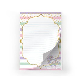 Letter Paper Set Letter Pad with Envelope for Girls Children's Unicorn Rainbow (Pad A5 with 25 Sheets + 15 Envelopes)