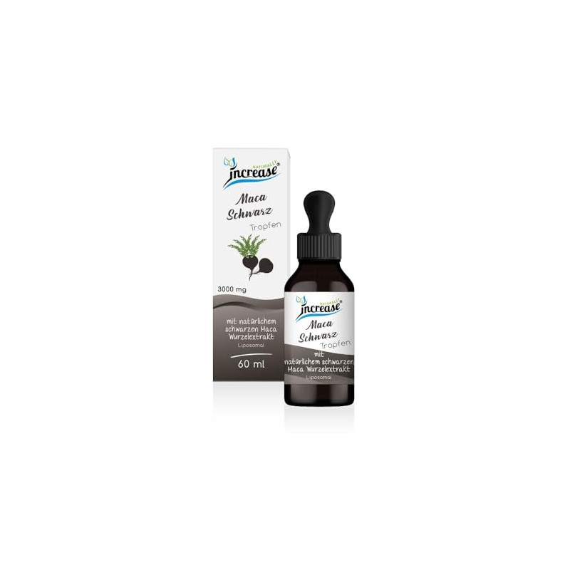 Liposomal Maca Black Drops High Dose - (90,000 mg Root