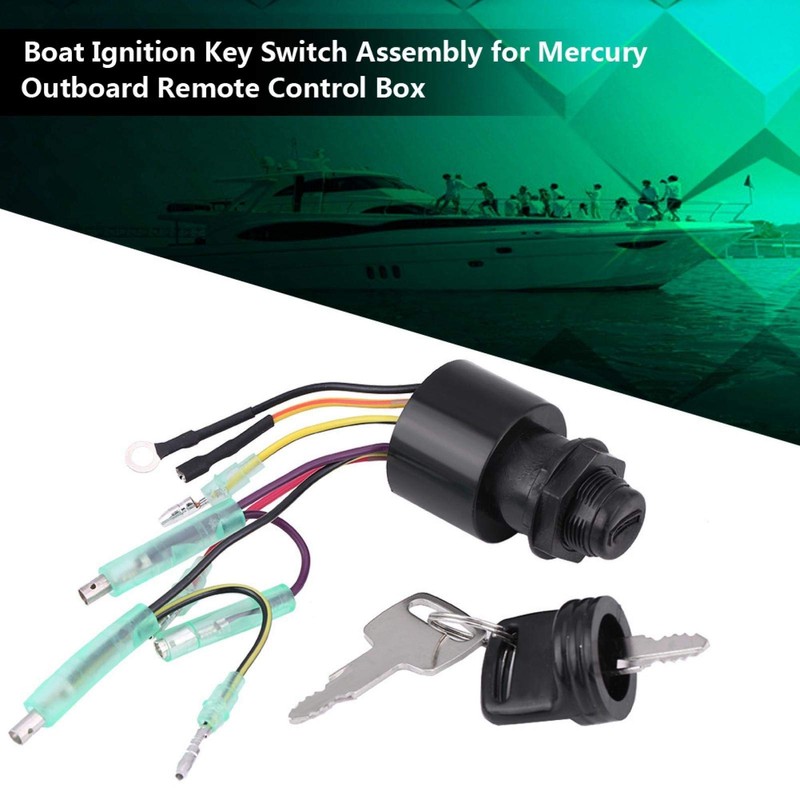 Aramox Boat Ignition Key Switch for Outboard Remote Control Box