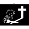 Calvin Praying Decal Sticker Window Car Truck Van SUV