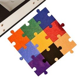 Verbundbodenmatten - 12-teiliges Puzzlematte Set Quadratisch Für Kinder | Kreative Wanddekoration Für Schlafzimmer Kinderzimmer Spielplatz Wohnzimmer