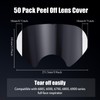 Frienda 50 Pcs Peel off Lens Cover Shield Respirator Mask