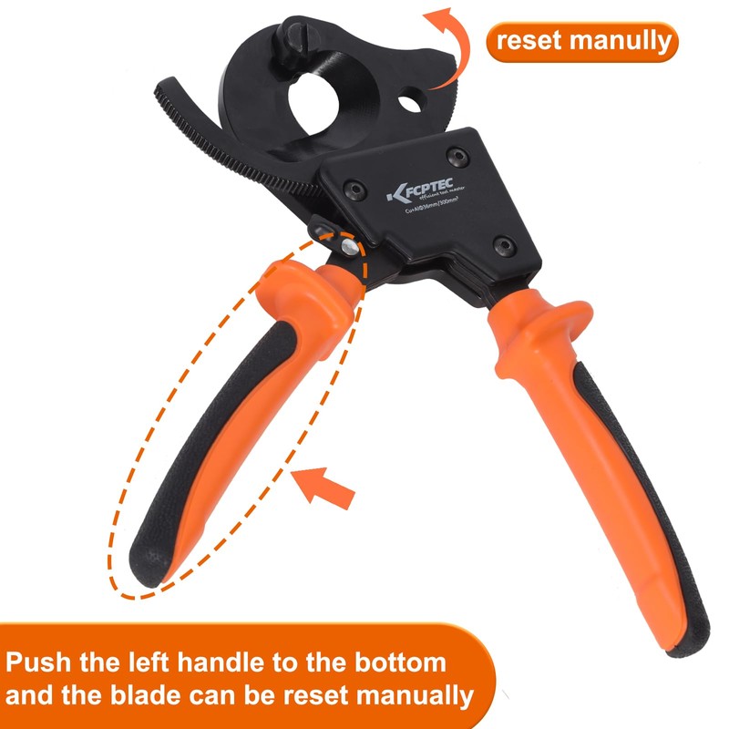 KF CPTEC Cable Cutters - Ratchet Wire Cutter for Aluminum,