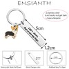 ENSIANTH Funny Corgi Keychain Life’s Short But So Are My