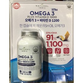 Natural Emix Ultra Omega3+Vitamin D 1200 120 Capsules-Traders / 내추럴이믹스 울트라 오메가3+비타민D 1200 120캡슐-트레이더스