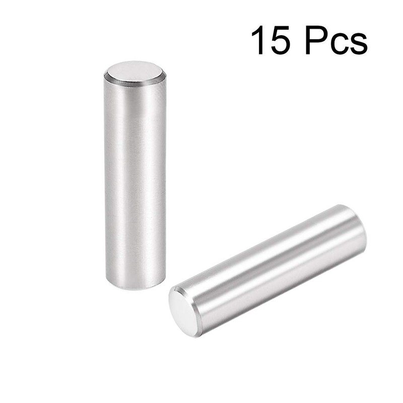 sourcing map 15pcs 8 mm x 30 mm Dowel Pin