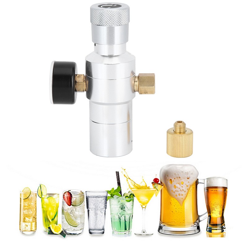 CO2 Regulator Mini Homemade Beer Soda Water Making Tool Aluminium