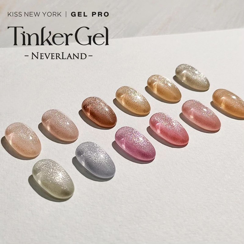 Kiss New York Tinker Gel 2 Neverland Magnet Gel 12-piece