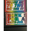 6 Piece Gay Prank Joke Bumper Stickers Decals 3x5” Kit
