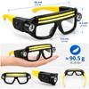 Rechargeable LED Light Glasses for Hands-Free Work – Motion Sensor,