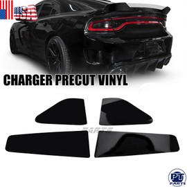 Replacement Parts For Fits 2015-2022 For Dodge CHARGER Taillight Tint Covers Vinyl Overlay Smoked VLT 20% Mod-GS95-6568