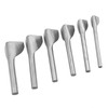 6pcs /set DIY Leather Carft V Shape Punch Belt End
