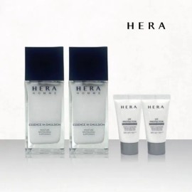 Hera Homme Essence in Emulsion (2 x 110mL) + Sunscreen (2 x 15ml) provided / 헤라 옴므 에센스 인 에멀젼 110mL 2개+선크림 15ml 2개 증정