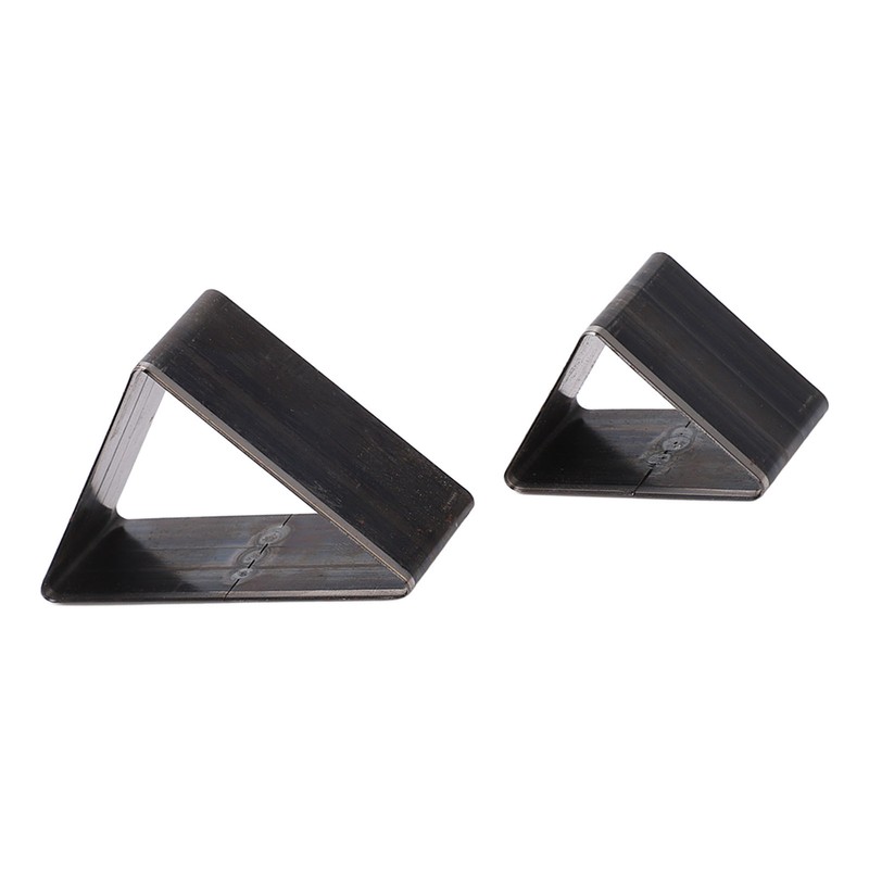 2PCS Triangle Leather Cutter Alloy Steel Hollow Punch Cutter Set