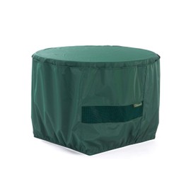 Covermates Round Ottoman Cover - Light Weight Material, Weather Resistant, Elastic Hem, Seating and Chair Covers, 36DIAMETER x 25H, Green