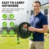 NON-EXPANDABLE Garden Hose 25 FT, Heavy Duty Steel Metal Flexible