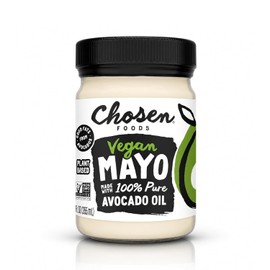 Chosen Foods 100 % puro aguacate a base de aceite, vegano mayo, 12 oz, última intervensión de huevo, sin gluten, sin soja, fabricado con garbanzos