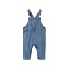 Vertbaudet Boys Baby Denim Dungarees, blue, 74