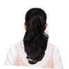 TOVINANNA Long Wavy Ponytail Hair Extension Clip in Synthetic Wig