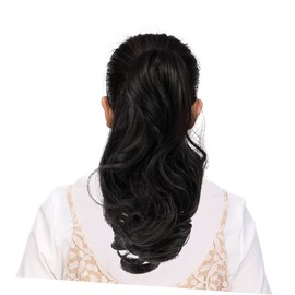 TOVINANNA Long Wavy Ponytail Hair Extension Clip in Synthetic Wig Tail Extensions