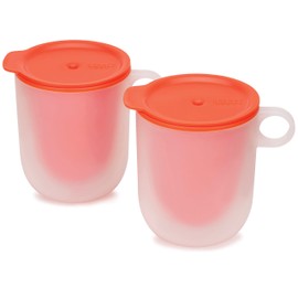 Joseph Joseph M-Cuisine Cool Touch Microwave Mug Set of 2, Orange