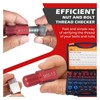 44Pcs Nut and Bolt Thread Checker - Carbon Steel Bolt