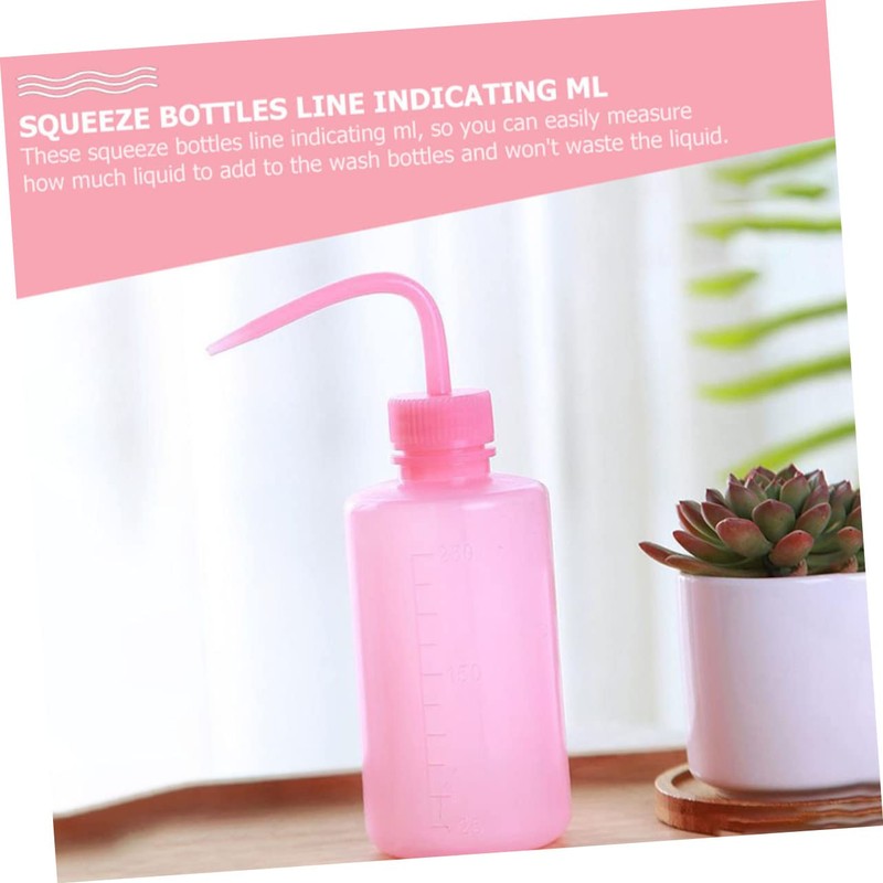 Gadpiparty 6pcs Squeeze Bottles Eyelash Cleaning and Plant Watering Bottles
