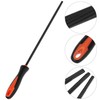 QWORK® 3Pcs Chainsaw Sharpener File, 4.0mm/4.8mm/5.5mm Carbon Steel Chainsaw Chain