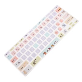 Operitacx Tastaturabdeckung für rutschfest Staubdicht Cartoon Muster mit Katzenmotiv Perfekter Schutz für Laptop Tastaturen im Home Office Einsatz