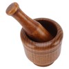 Garlic Grinder Bowl Jujube Wood Herb Crushing Bowl Multipurpose Spice