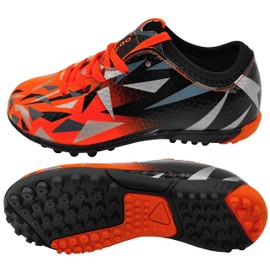 tiebaoGanar Children's Football Shoes Turf Cleat Football Boots Firm Ground Laces Athletics Training Shoes Outdoor Sports Shoes for Boys Girls 30-40, orange