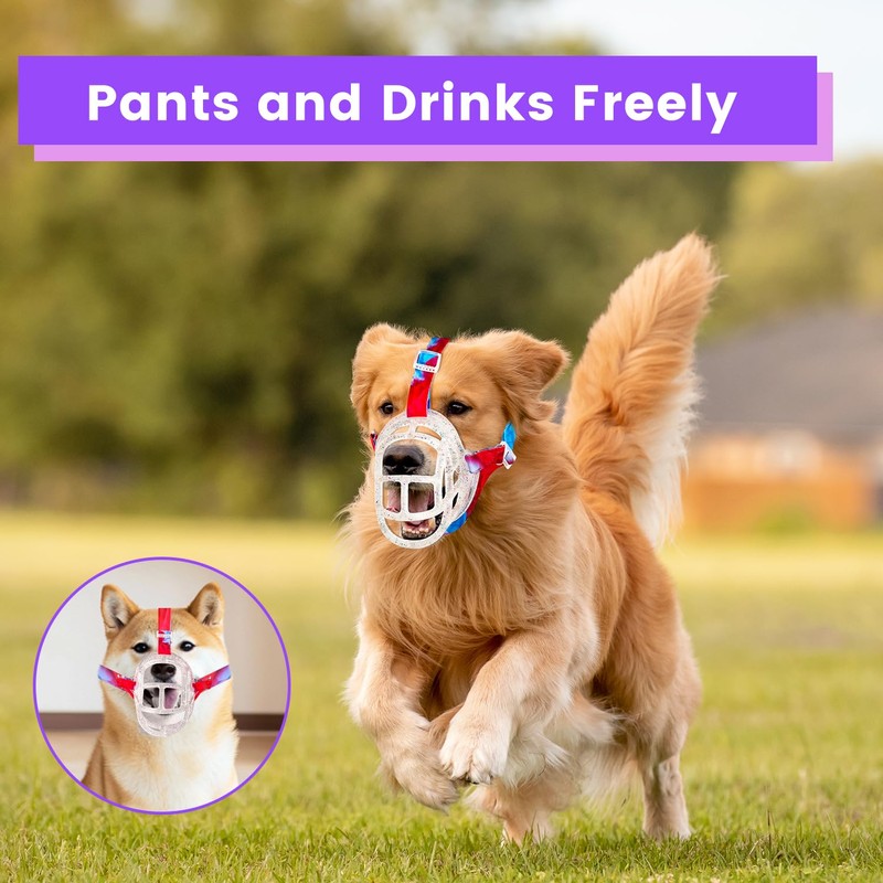 Dog Basket Muzzle for Anti Biting & Chewing, Lightweight Cage