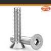 M4 x 8mm 80 Pcs Flat Head Socket Cap Screws,