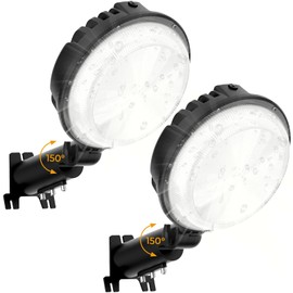 toberich LED Barn Light 2 Packs, 150W 20000LM Yard Area Lights Dusk to Dawn Outdoor Lighting with Photocell 6500K Adjustable Angle Daylight IP66 Waterproof Street Lights for Farmhouse/Garage