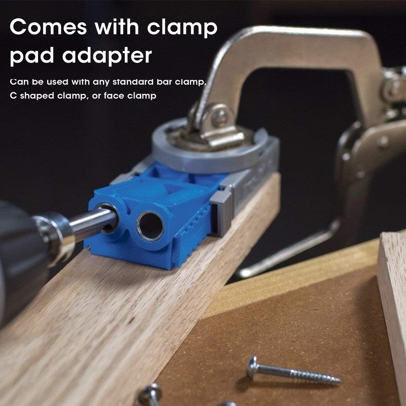 Pocket Hole Jig Set 9 Depth Settings 15 Degree Inclined