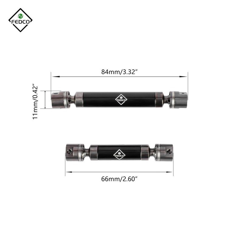 FEDCO UTB18 Driveshafts 66-76MM 84-105MM Center Drive Shafts for Axial
