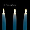 HVTDECOR Flameless Taper Candles Battery Operated with Timer and Remote,