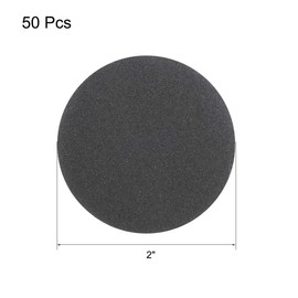 TA-VIGOR 50pcs 50mm Wet Dry Sanding Discs 400 Grit 2" Hook and Loop Sandpaper Electrostatic Sand Plants Silicon Carbide Sanding Discs