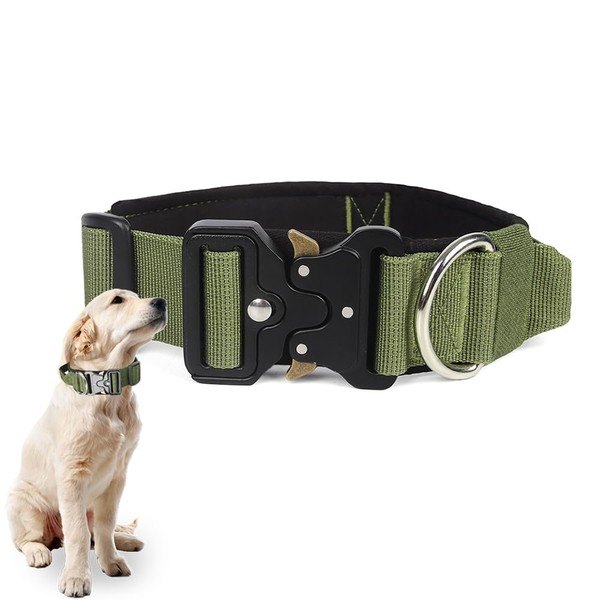Outdoor Adventure Tactical Dog Collar - Police Use Heavy-Duty Nylon